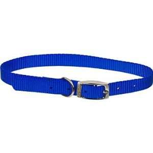     5/8 Single Ply Nylon Dog Collar in Blue, Medium
