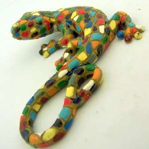 Decorative Lizard Mosaic Color Stone Animal Indoor Outdoor Display USA 