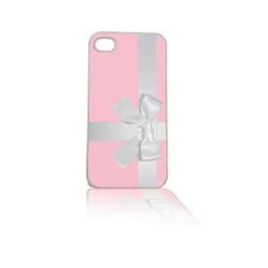  Pink Box with Bow iPhone 4/4s Cell Case White: Everything 