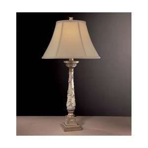   Romance Tall 3 Way Ceramic Table Lamp, 1 Light, 100 Total Watts, Cream