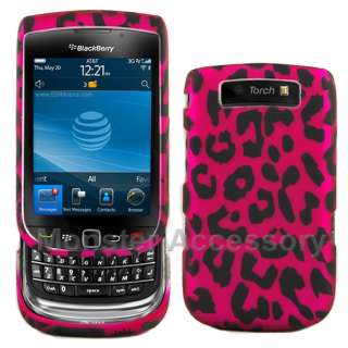 Pink Leopard Hard Case Cover For Blackberry Torch 9800  