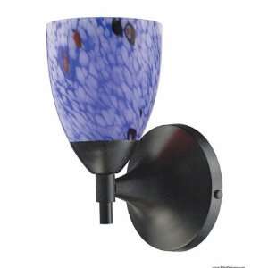  Celina 1 Light Sconce In Dark Rust And Starburst Blue 