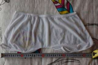   Sexy See Through Underwear boxer Gauze Brief NM toum white  