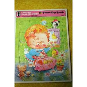  Her Money in Her Piggy Frame Tray Puzzle (12 Pieces): Everything Else
