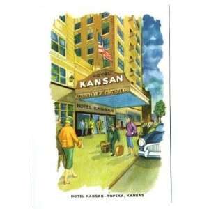  Hotel Kansan Postcard Topeka Kansas 