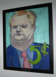 ROB FORD Toronto Mayor oil painting by Stephanie Kervin  