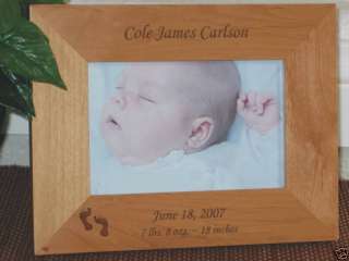 Baby Footprints Picture Frame Personalized Souvenir  