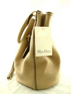 11 1233 MAX MARA NWT Vodka Borsa Becky Leather Drawstring Handbag 