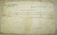 1902 ST ANNS CHURCH CERTIFICATE BAPTISM BUFFALO NY  