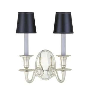   and Company CHD1139PS Chart House 2 Light Sconces in Polished Silver