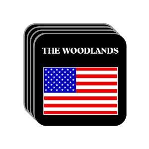  US Flag   The Woodlands, Texas (TX) Set of 4 Mini Mousepad 