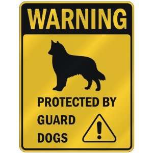 WARNING  BELGIAN TERVUREN PROTECTED BY GUARD DOGS  PARKING SIGN DOG