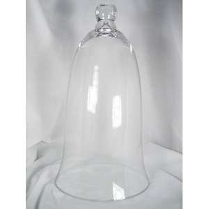   Contemporary Glass Dome Cloche Upside Down Bell Jar: Kitchen & Dining