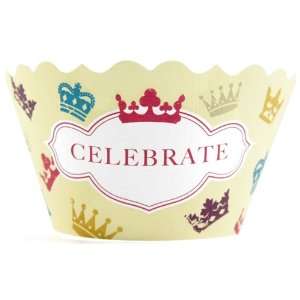 Bella Cupcake Couture Victoria Celebrate and Crowns Cupcake Wrapper 