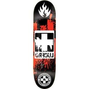  Black Label Lucero Corrosive Skateboard Deck: Sports 