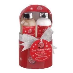   Iced Pomegranate & Amber Festive Keepsake Gift Set with Toiletries