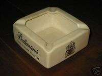 Old Ceramic Porcelain Ballantines Ashtray  