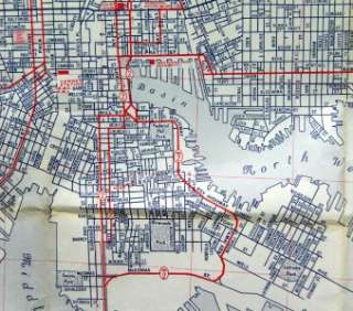 TEXACO OIL BALTIMORE MARYLAND CITY STREET MAP 1963  