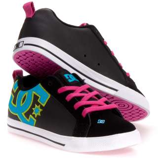 DC Shoes Womens Court Graffik Vulc Suede Skate Athletic Shoes 