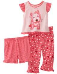 little me baby girls infant photo real 3 piece poly set
