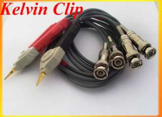Set Kelvin Clip for LCR Meter With 4 BNC Test Wires  