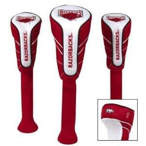  Arkansas Razorbacks NCAA Nylon Headcovers (Set of 3 