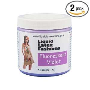 Liquid Latex Fashions Ammonia Free Body Paint, Fluorescent Violet, 4 