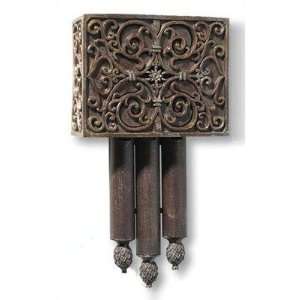   Door Chime in Renaissance Crackle Doorbell Set Finish Polished Brass