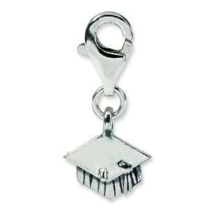   Sterling Silver Graduation Cap Click on Bead Arts, Crafts & Sewing