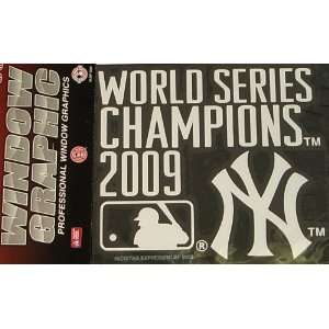   World Series Champions New York Yankees Window Graphic Decal 6 x 5