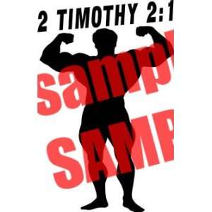  2 TIMOTHY 21 CHRISTIAN WHITE VINYL DECAL STICKER 