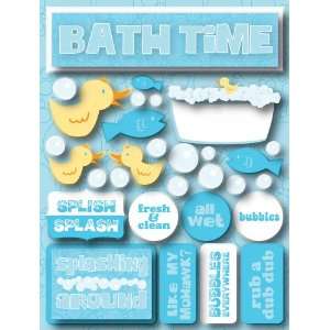  Reminisce Signature Series 3 Dimensional Sticker, Bath Time 