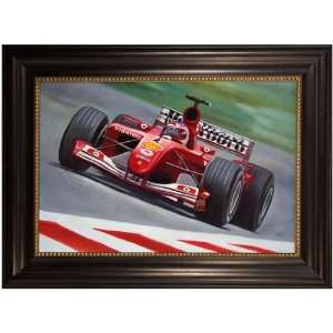   Collection PA89449 68284G Indy Car Framed Oil Painting: Home & Kitchen