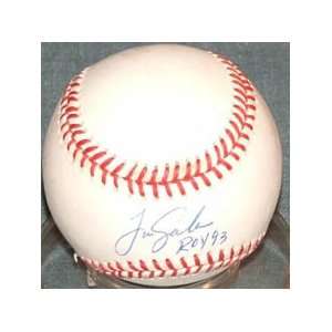 Tim Salmon Autographed Ball   1993 ROY