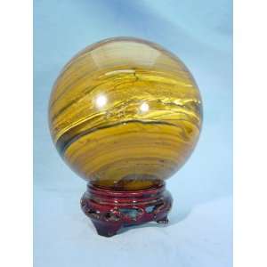  Huge 4.9 Tiger Iron Lapidary Sphere W/stand Everything 