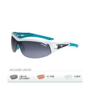 Tifosi Altar Interchangeable Lens Sunglasses   Gloss White & Teal 