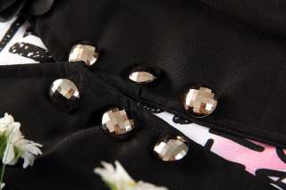 Fashion Lady Flower neckline Outerwear Suit Jacket 1963  