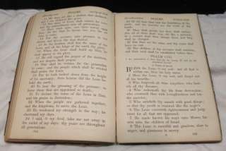   LEATHER BOOK OF PSALMS~BIBLE~1863~CIVIL WAR ERA~PRAYER BOOK~ABS~GOLD