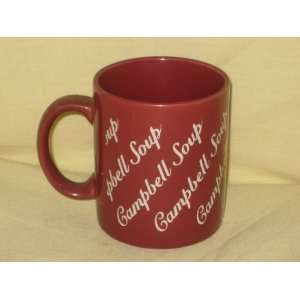 Vintage Campbells Soup  Campbells Soup  Cranberry Color Porcelain 