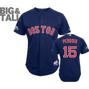 Dustin Pedroia Jersey: Big & Tall Majestic Navy Authentic Cool Baseâ 
