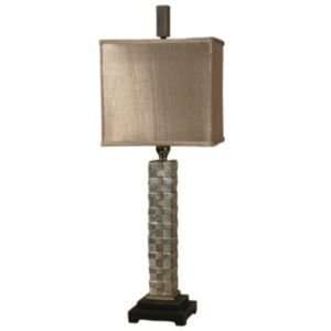 Carrara Thin Table Lamp by Uttermost   R134439, Shade: Beige, Color 