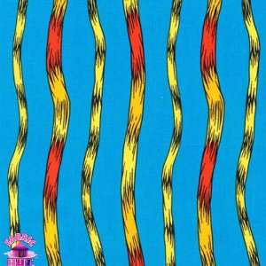 44 Wide The Lorax Organic Thneed Stripes Bright Fabric 