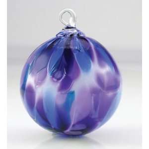  Glass Eye Violet Chip Ornament 