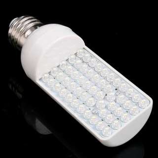 E27 3W 54 LED 200V 230V White Light Horizontal Plug in Bulb Lamp 