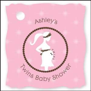  Mommy Silhouette Its Twin Girls   20 Personalized Baby 