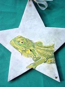 Bearded Dragon *Star* Ornament Hand painted  