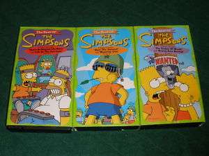 Volumes 1 3~The Best of The Simpsons VHS Videos  
