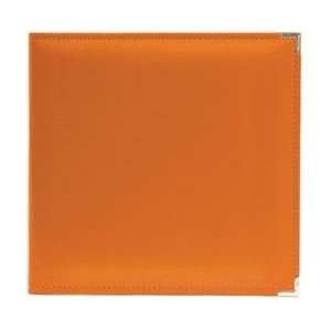   Faux Leather 3 Ring Binder 12X12   Orange Soda Arts, Crafts & Sewing