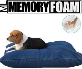HEAVY DUTY MEMORY FOAM PET DOG BED PILLOW + EXTRA COVER  
