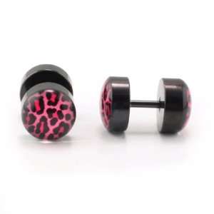   Fake Plugs 10mm   Black   Get the look of a 00g Sold Per Pair Jewelry